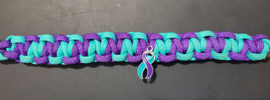 Suicide Awareness Bracelet with Ribbon