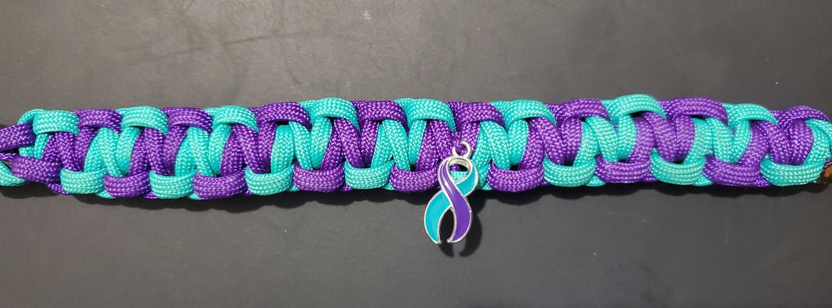 Suicide Awareness Bracelet with Ribbon