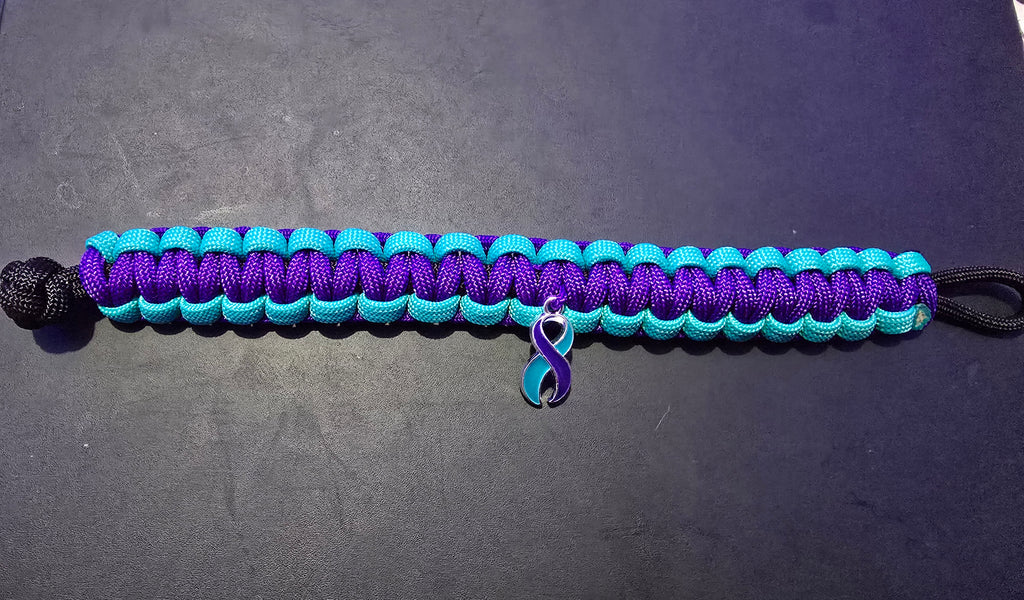 Suicide Awareness Bracelet with Ribbon