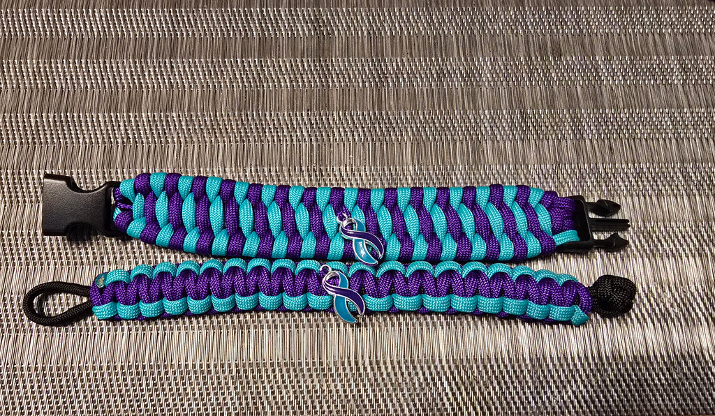Suicide Awareness Bracelet with Ribbon