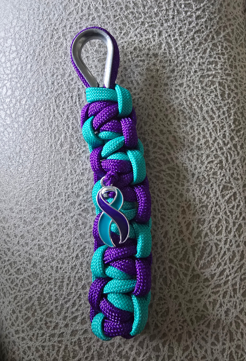 Suicide Awareness Keychain with Ribbon