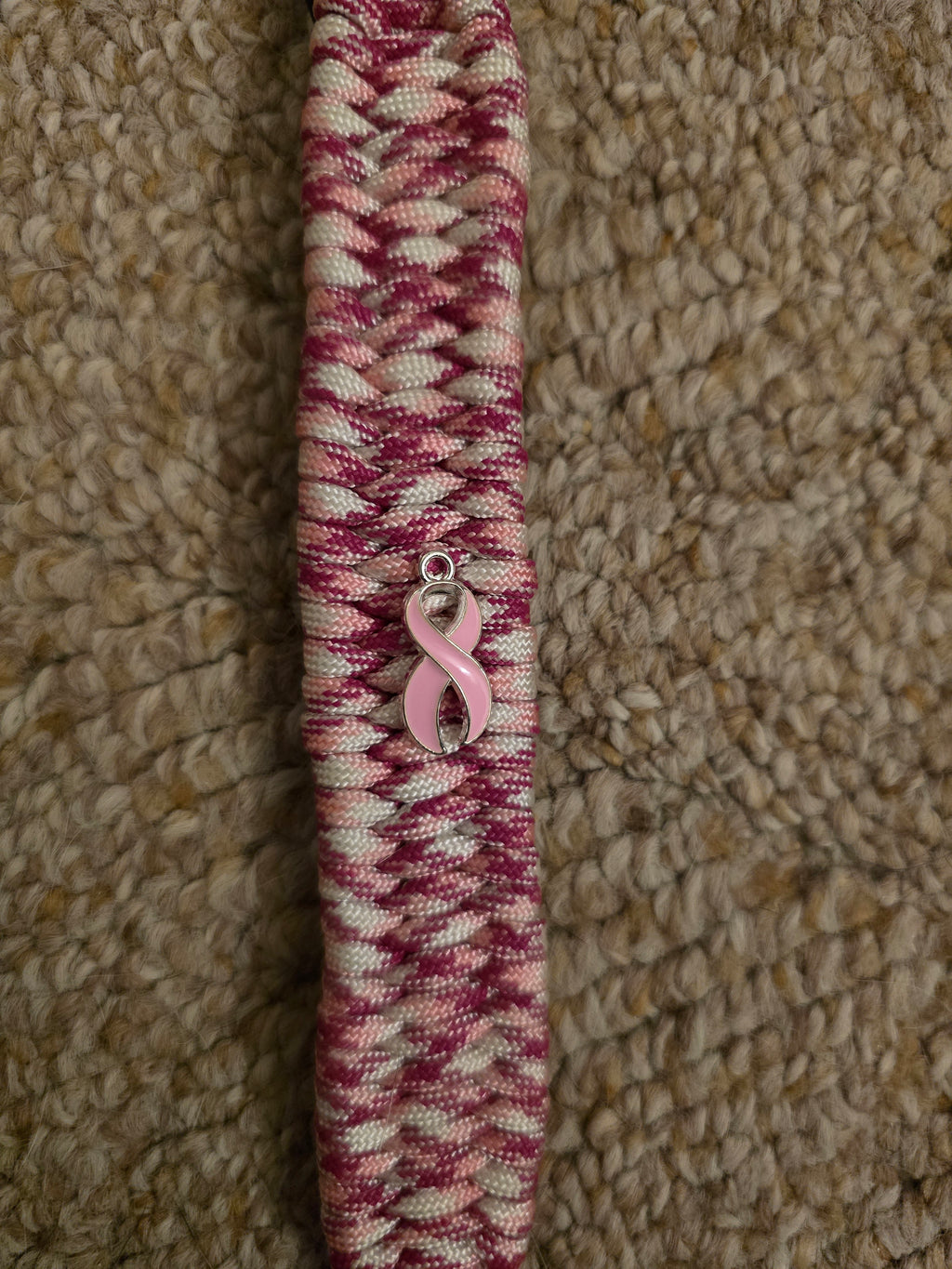 Breast Cancer Awareness Bracelet with Ribbon