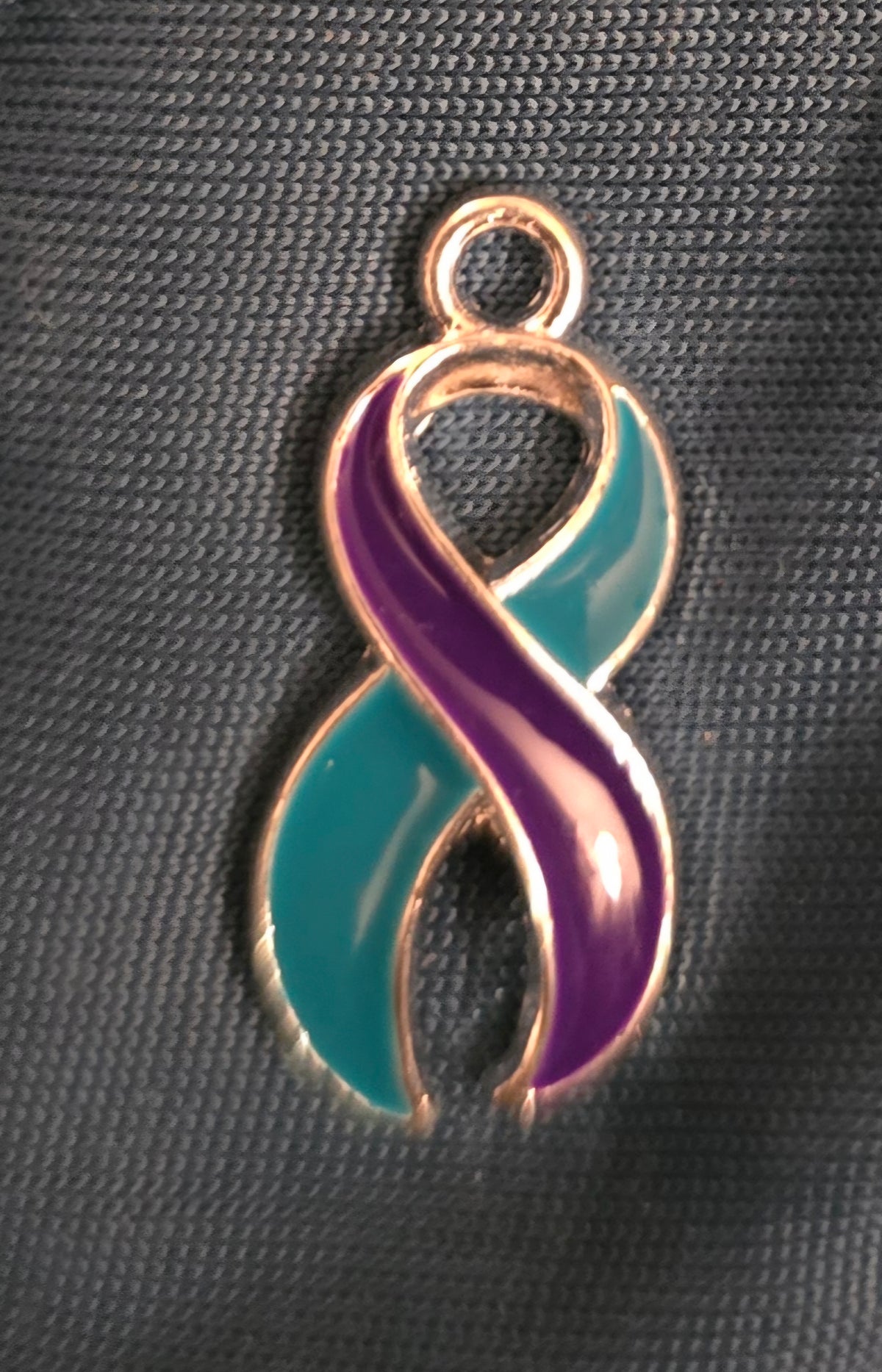 Suicide Awareness Keychain with Ribbon